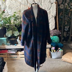 Brushed wool coat